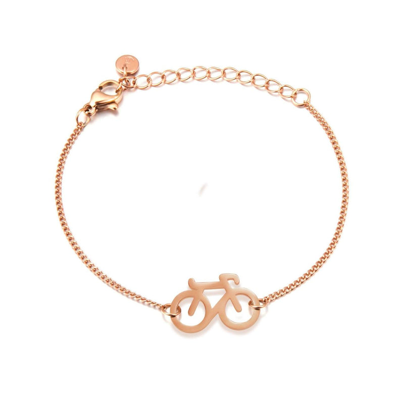 Rose Bike Chain Bracelet