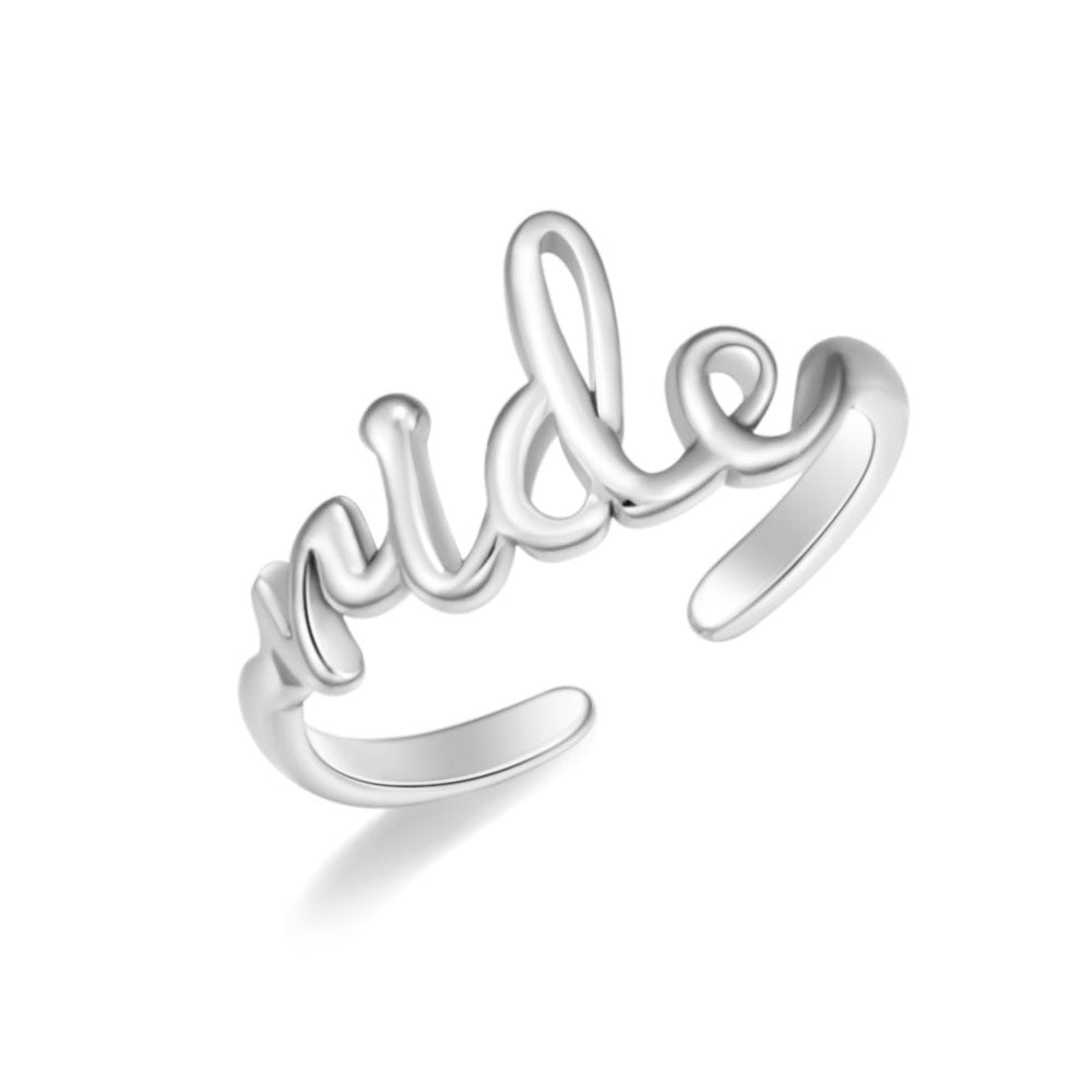 Silberner Ride-Ring