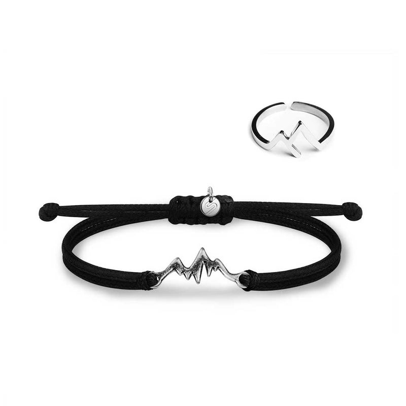 Confezione bracciale e anello Silver Mountain