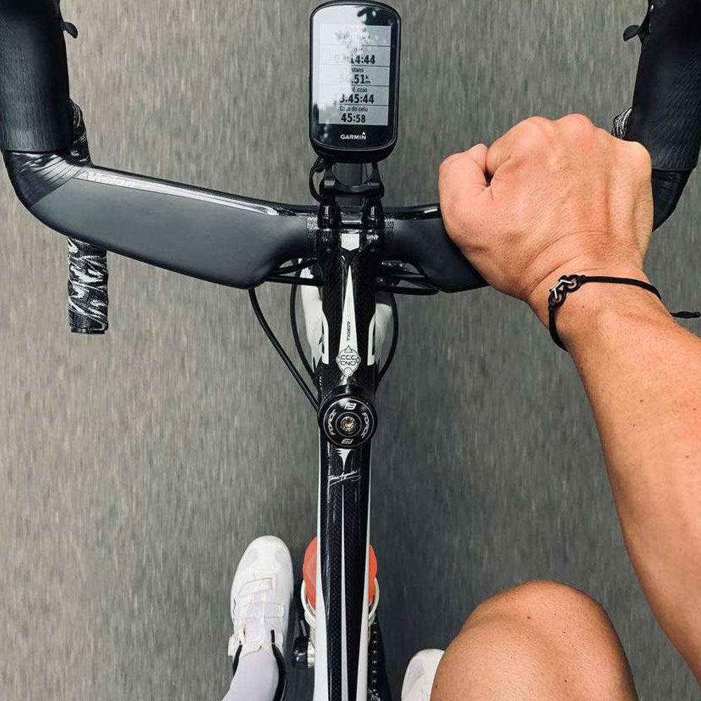 Monochromes Fahrradarmband